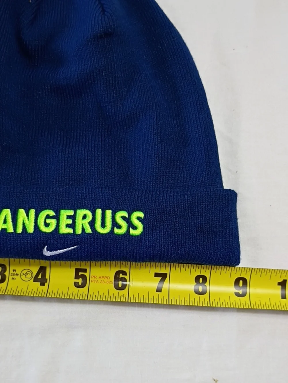 NWT Nike Kids Navy Beanie with Neon 